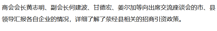 【商協(xié)會活動】成都市機械制造業(yè)商會赴雅安市滎經(jīng)縣考察投資環(huán)境